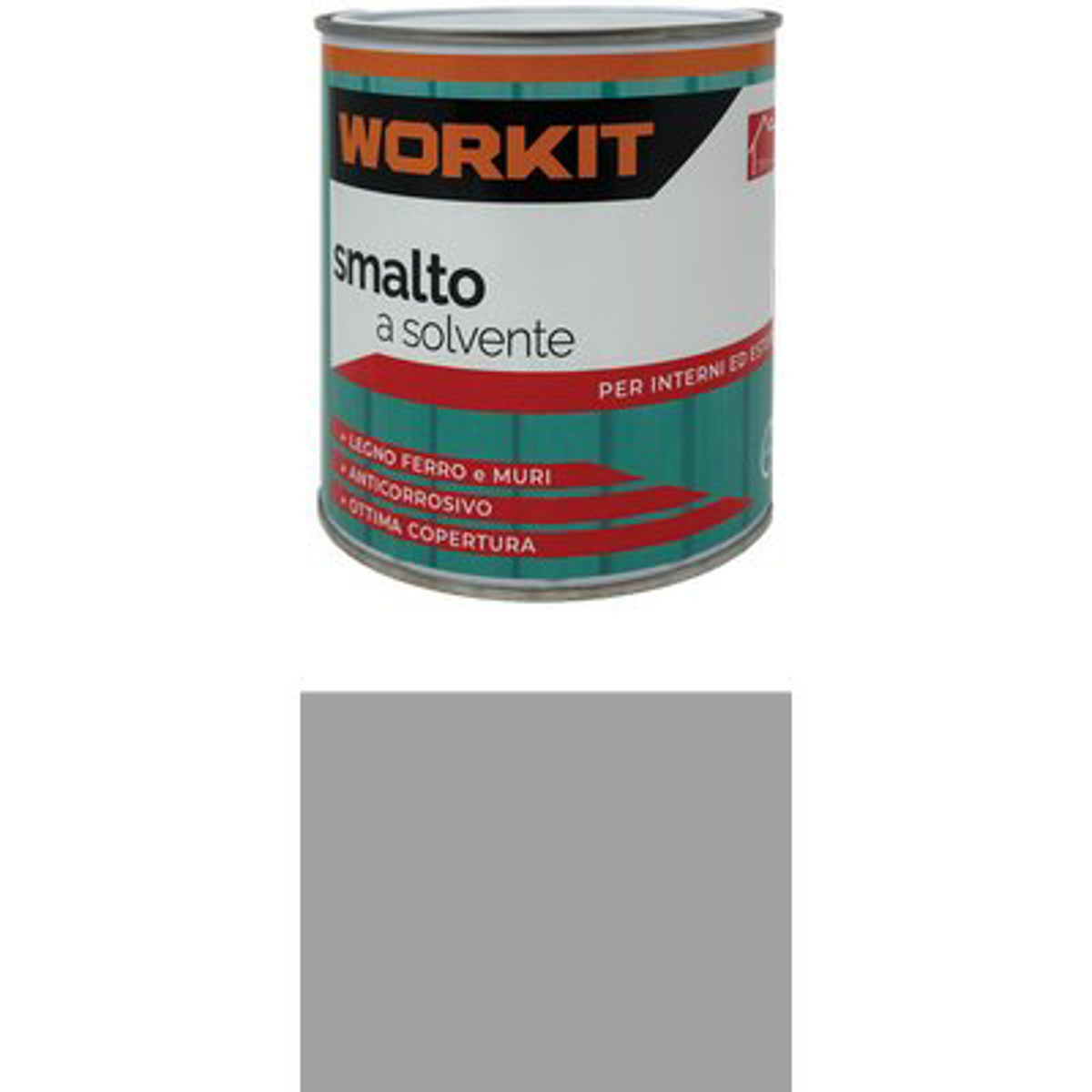 SMALTO A SOLVENTE WORKIT ALLUMINIO ML 750