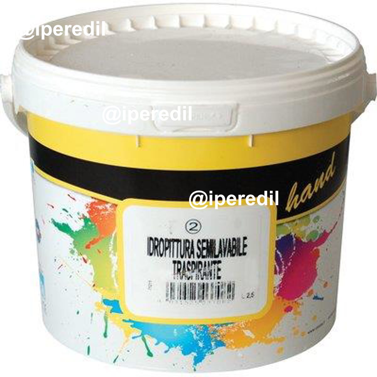 IDROPITTURA SEMILAVABILE HAND BIANCO LT 4 - 01100014