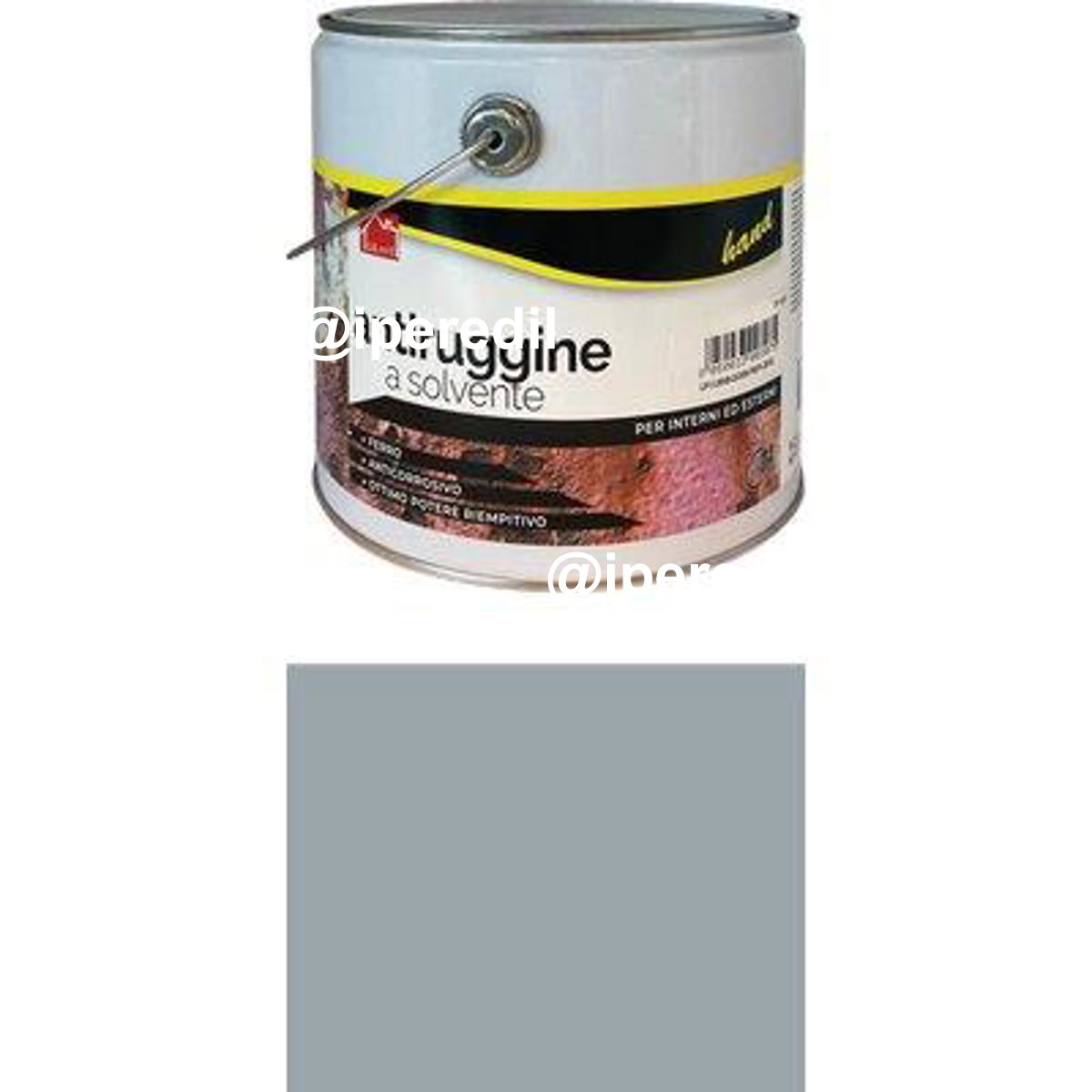 ANTIRUGGINE A SOLVENTE HAND GRIGIO LT 2,5