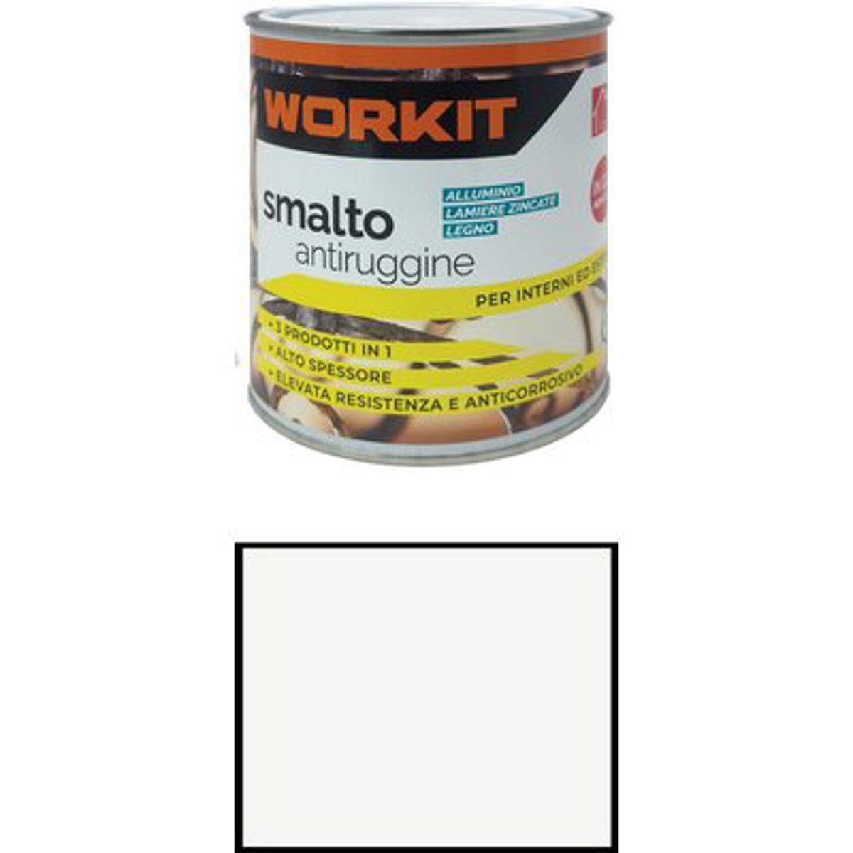 SMALTO ACQUA WORKIT BIANCO OPACO RAL 9010 ML 750