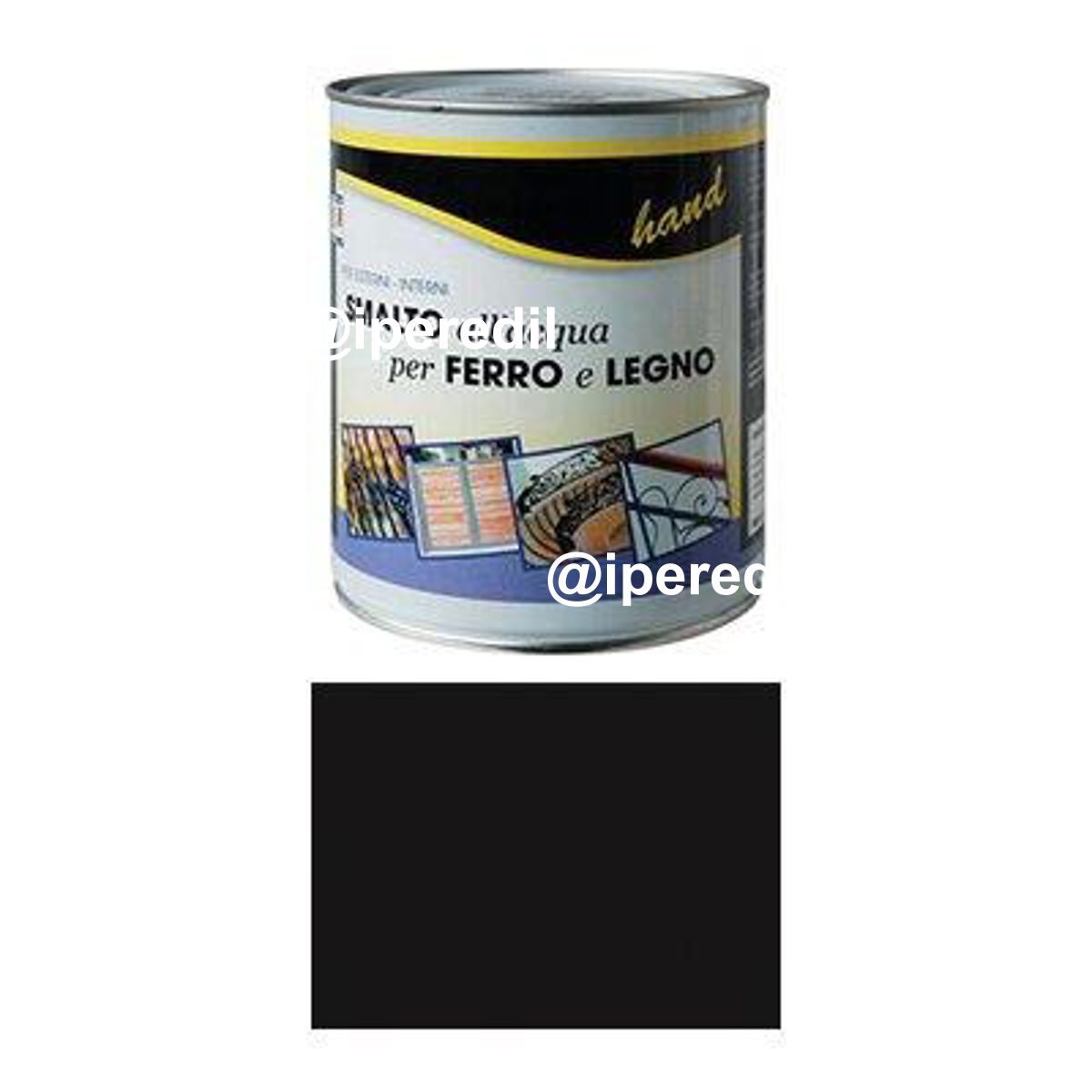 SMALTO ACQUA HAND NERO LUCIDO RAL 9011 ML 750 - 01100057