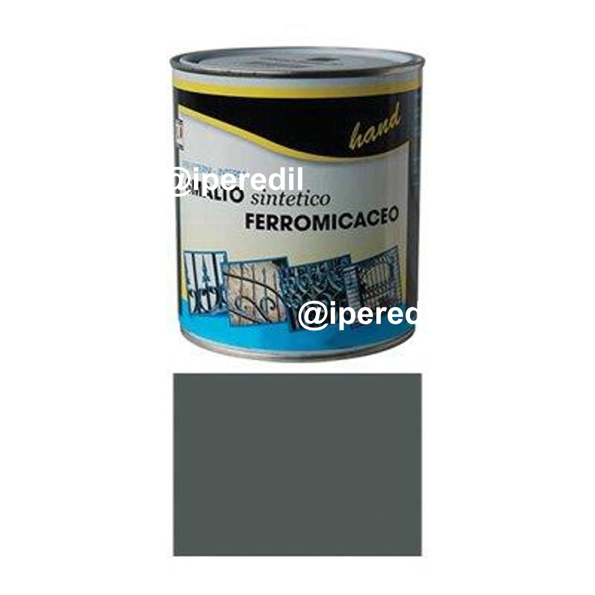 SMALTO FERROMICACEO A SOLVENTE WORKIT GRIGIO MEDIO ML 750