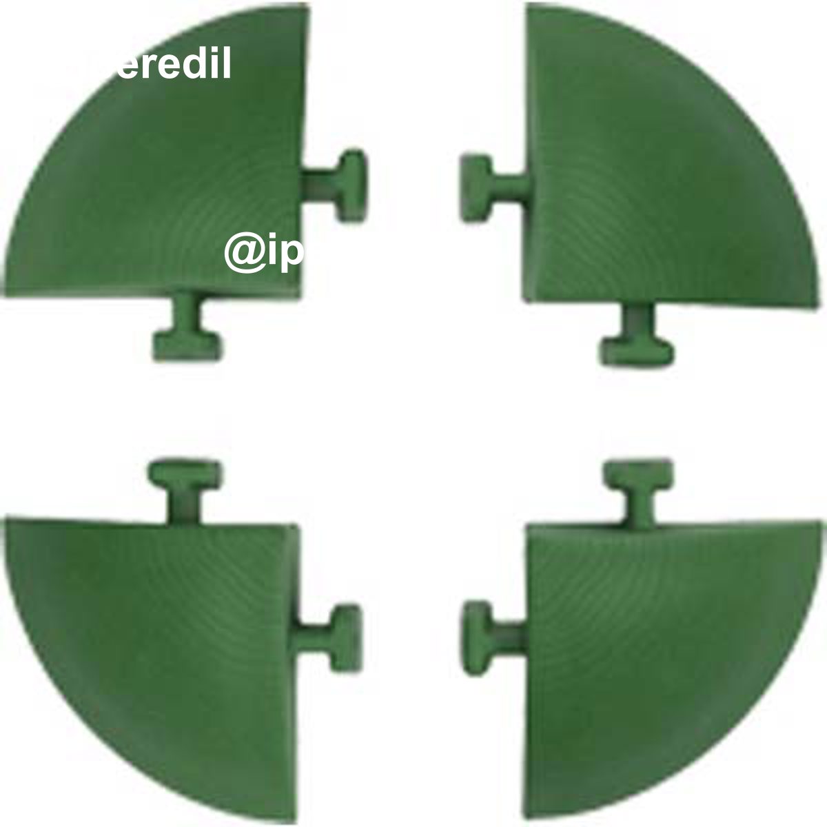 ANGOLARE X PIASTRELLA AUTOBLOCCANTE PP VERDE CM 5X5 H.CM 2,5 CF=PZ 4 - 01100103