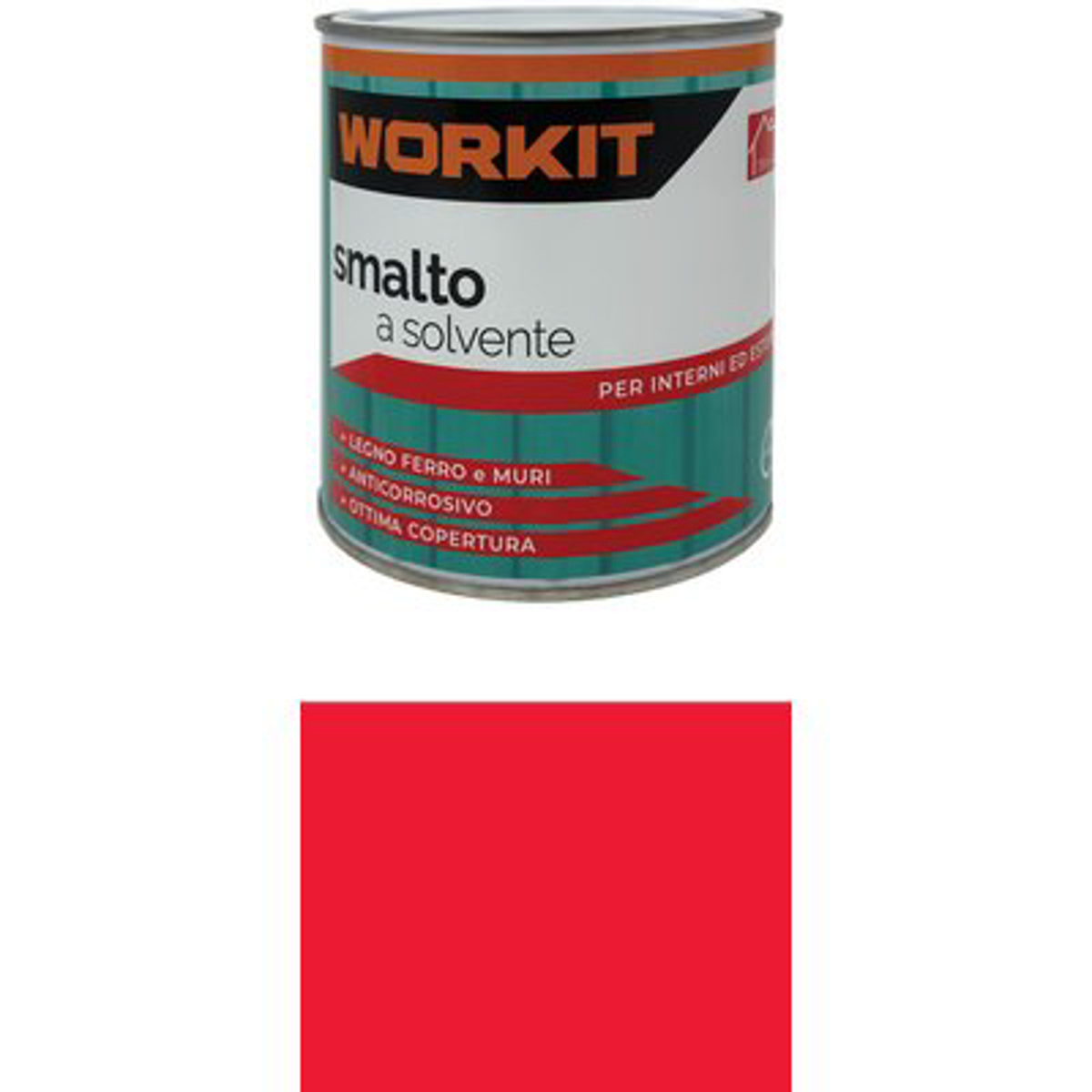 SMALTO A SOLVENTE WORKIT ROSSO FUOCO ML 750