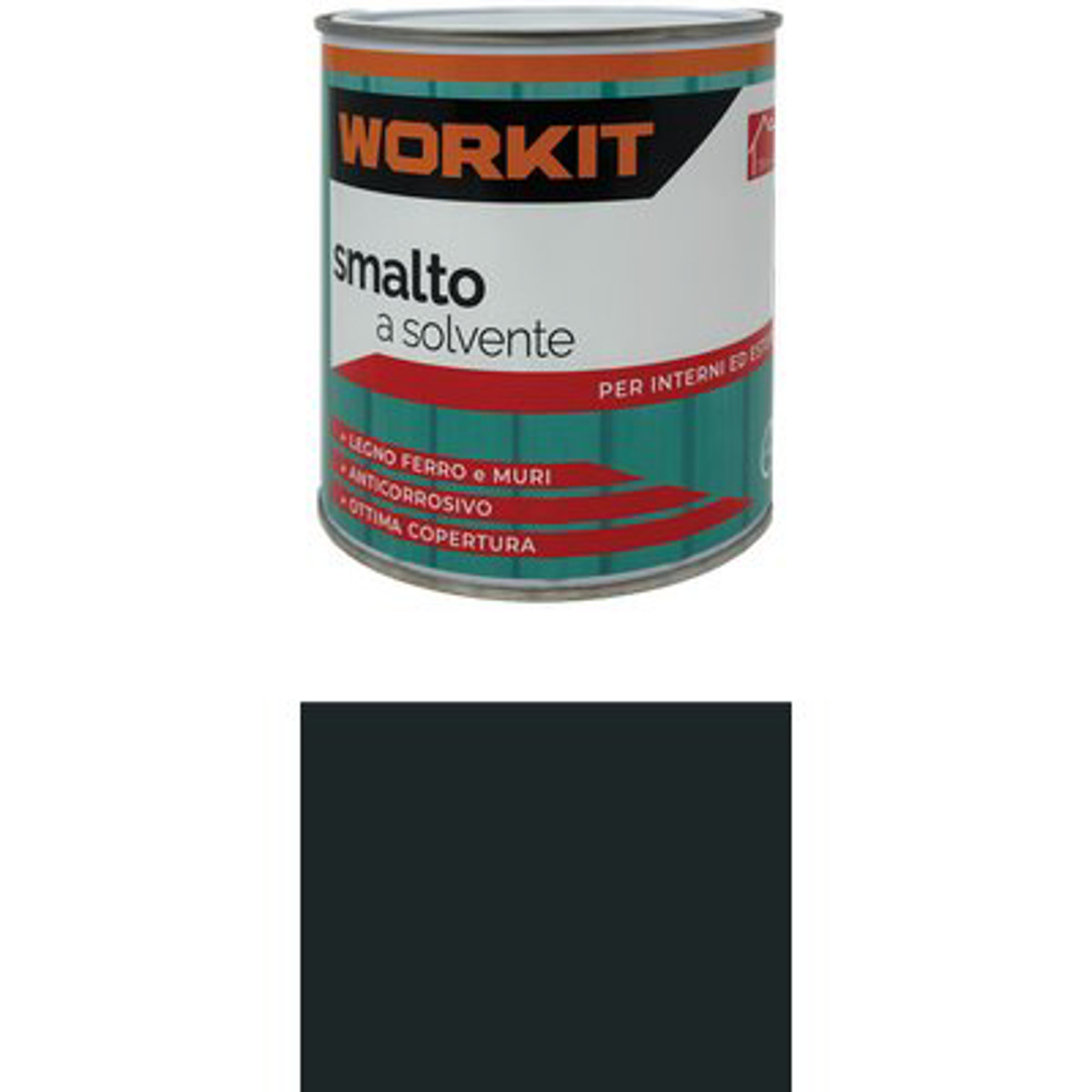 SMALTO A SOLVENTE WORKIT GRIGIO ANTRACITE ML 750