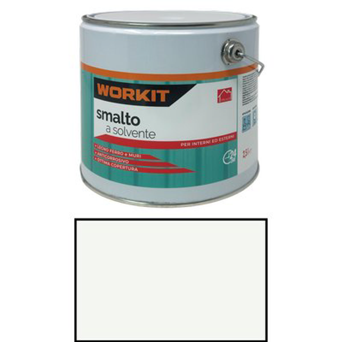 SMALTO A SOLVENTE WORKIT BIANCO OPACO RAL 9010 LT 2,5
