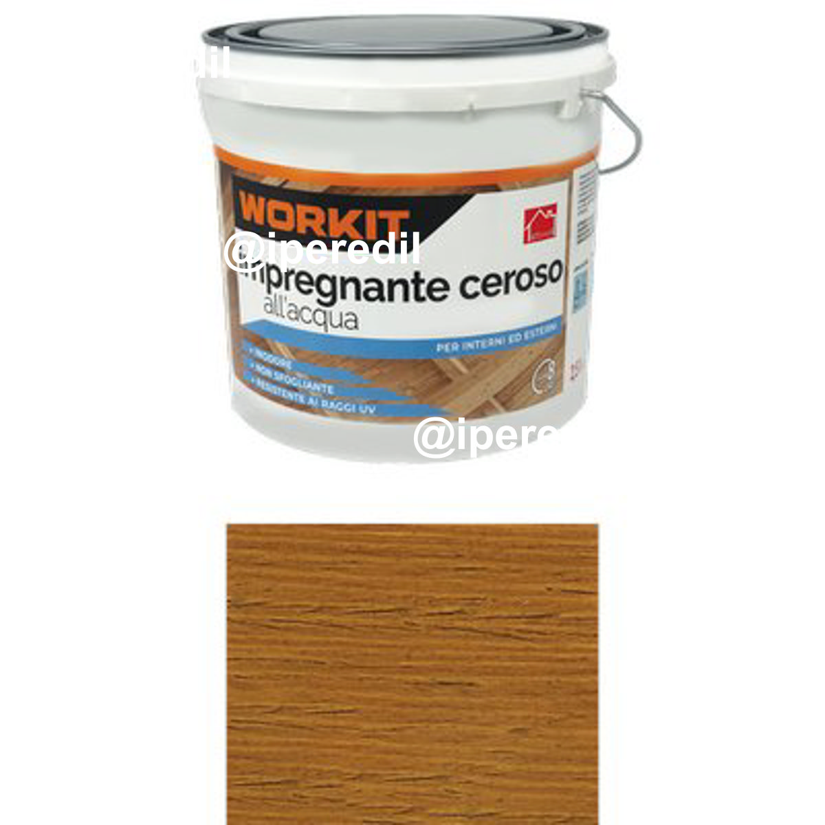 IMPREGNANTE CEROSO ACQUA WORKIT CASTAGNO LT 2,5 - 01100442