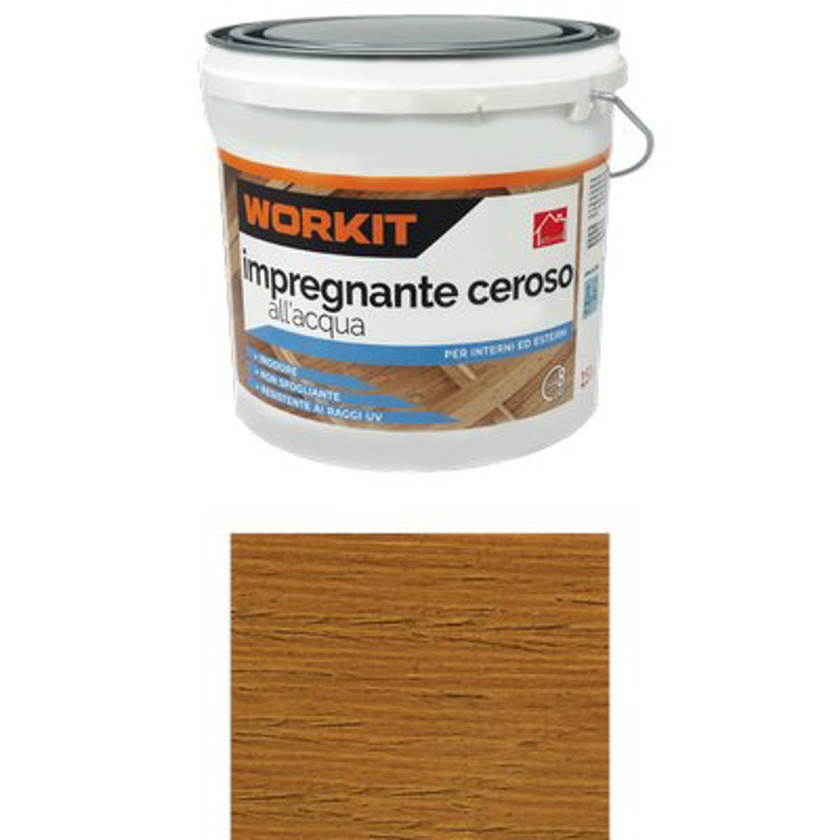 IMPREGNANTE CEROSO ACQUA WORKIT CASTAGNO LT 2,5