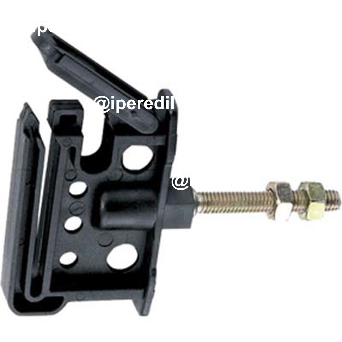 ISOLATORE ELETTRORECINZIONE PIATTO VITE FERRO X FILO + CORDA + FETTUCCIA MAX MM 40 - 01140027