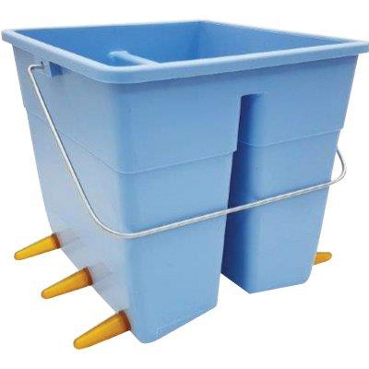SECCHIO POPPATOIO OVINI + 6 TETTARELLE INFERIORI LT 11