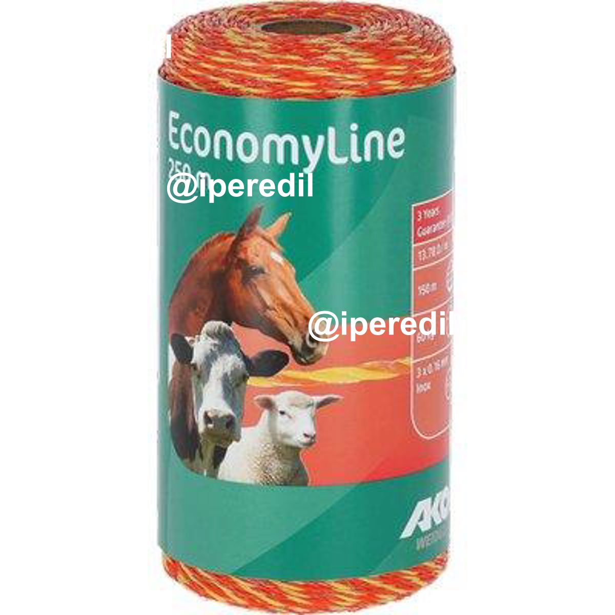 CORDA ELETTRORECINZIONE AKO KERBL FILI ACCIAIO 3 MM 3 MT 250 - 01150044