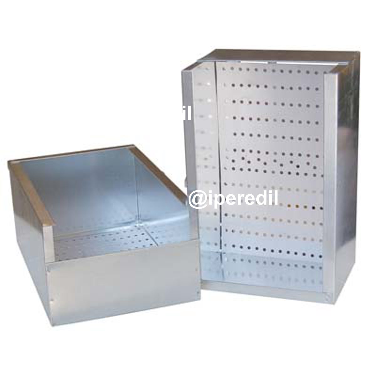 NIDO INTERNO X GABBIA CONIGLI ACCIAIO ZINC CM 40X24 H.CM 14 - 01157130