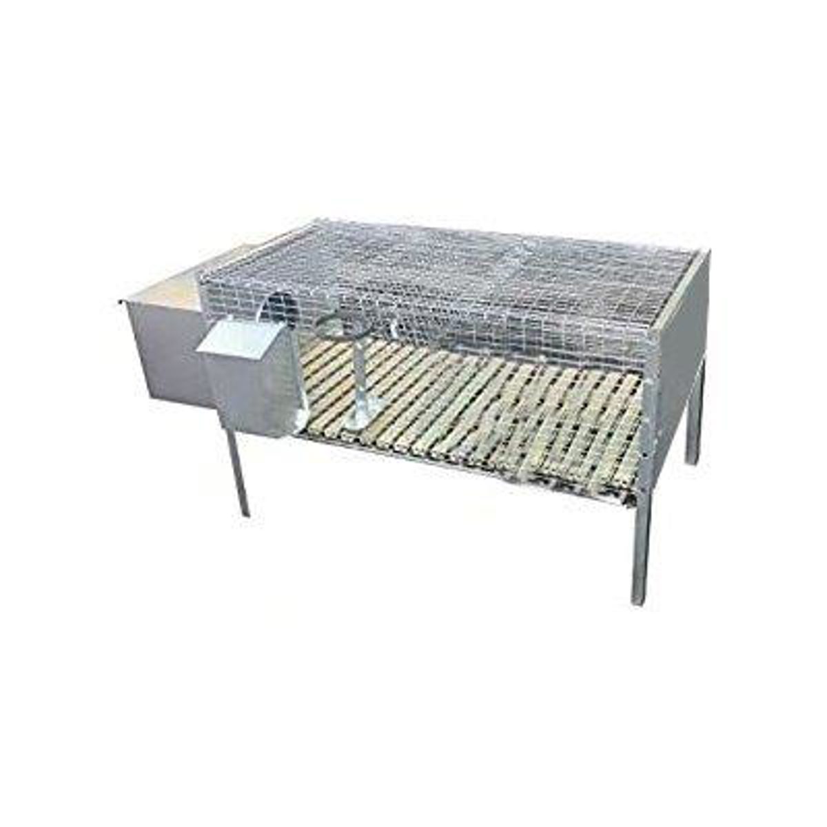 GABBIA X CONIGLI 1 FATTRICE ACCIAIO ZINCATO CM 100X50 H.CM 60