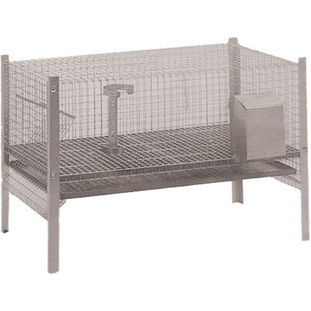 GABBIA X CONIGLI INGRASSO ACCIAIO ZINCATO CM 100X50 H.CM 70