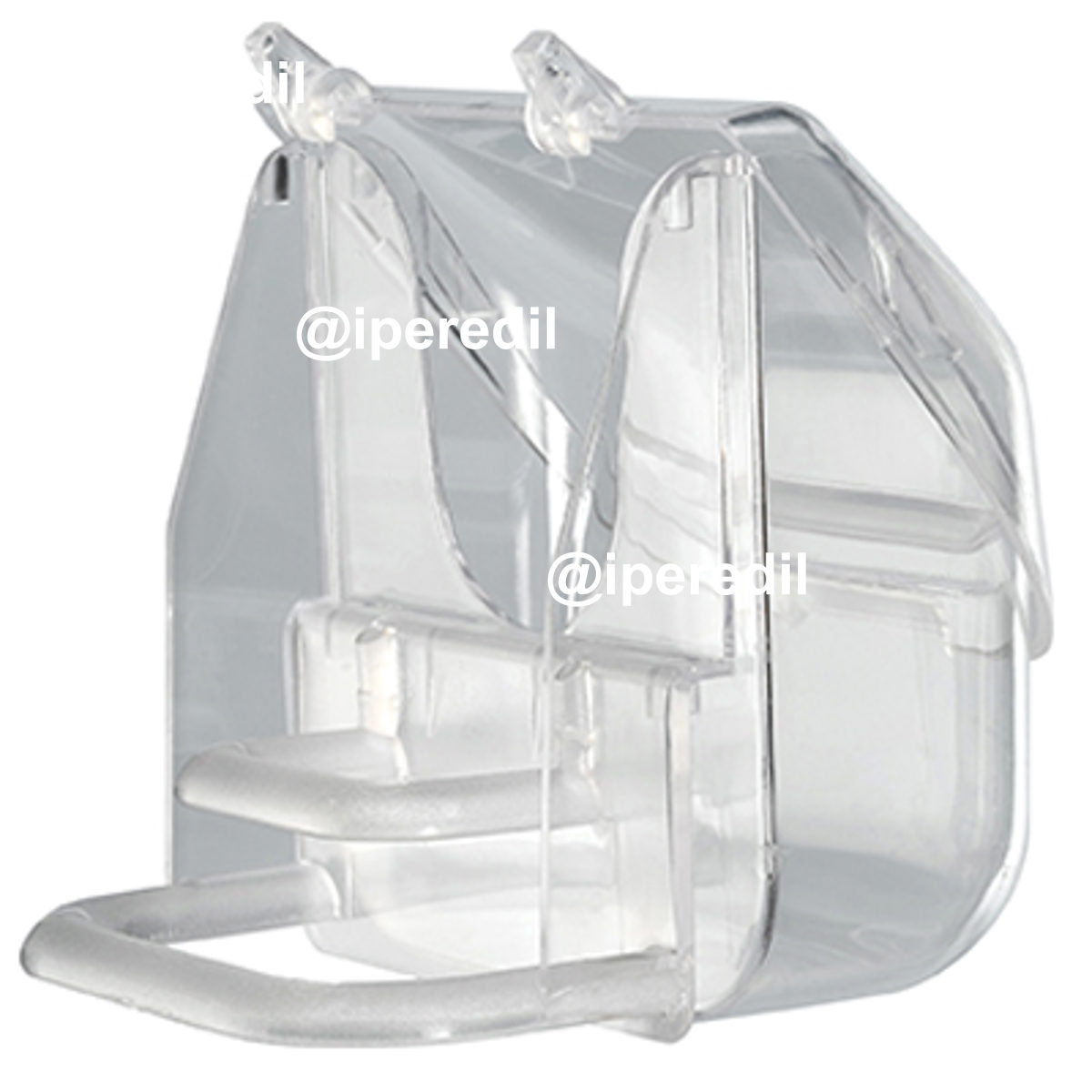 MANGIATOIA + POSATOIO X GABBIA UCCELLI FERPLAST CM 9X9 H.CM 9 - 01163086