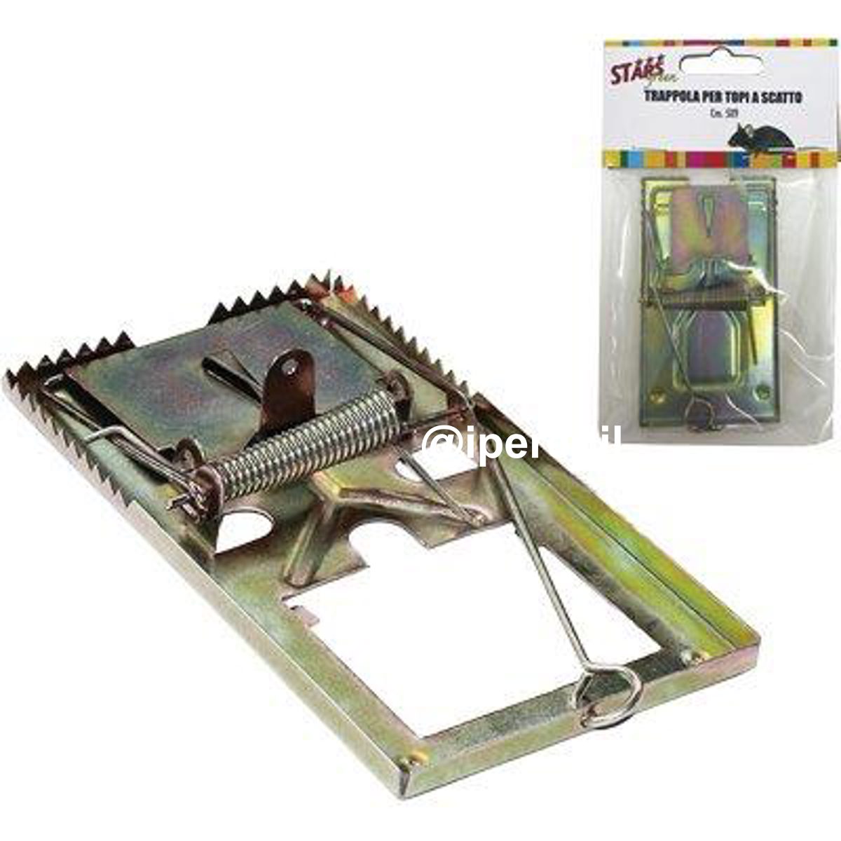 TRAPPOLA TOPI A SCATTO STARS ACCIAIO MM 50X90 - 01166010