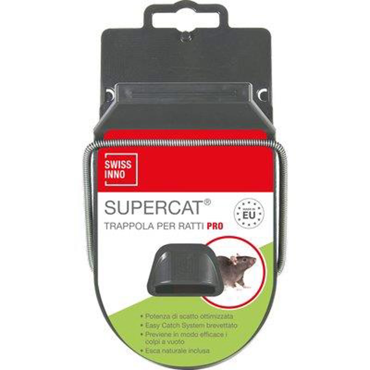 TRAPPOLA TOPI SUPERCAT PRO MAXI SWISSINNO PLASTICA CM 19 - 01166516