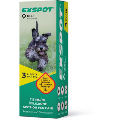 ANTIPARASSITARIO EXSPOT CF=PZ 3 PIPETTE