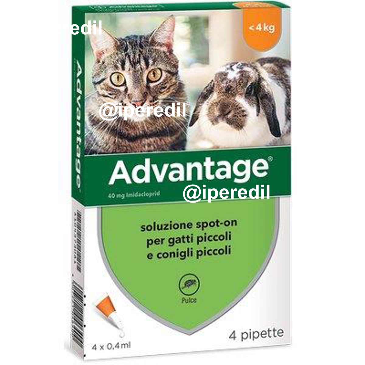 ANTIPARASSITARIO ADVANTAGE GATTI ELANCO KG 0/4 CF=PZ 4