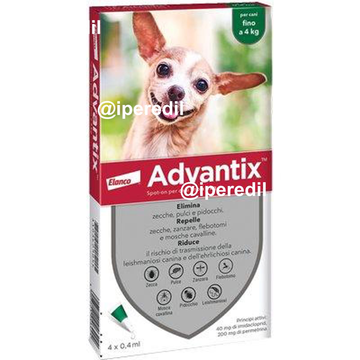 ANTIPARASSITARIO ADVANTIX CANI ELANCO KG 0/4 CF=PZ 4