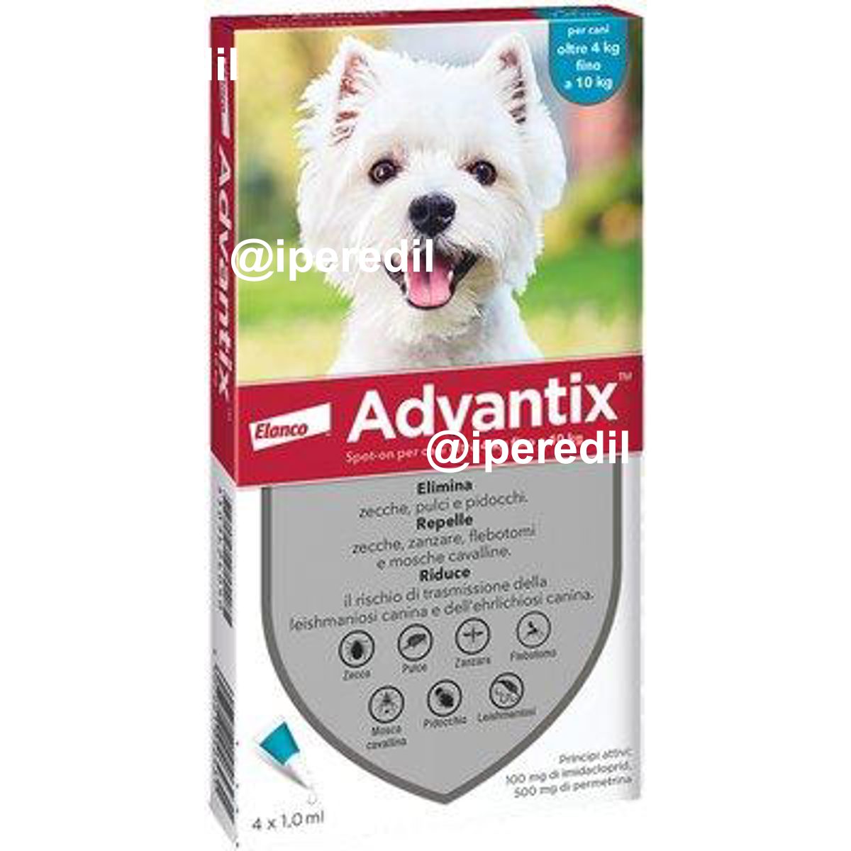 ANTIPARASSITARIO ADVANTIX CANI ELANCO KG 4/10 CF=PZ 4 - 01191233