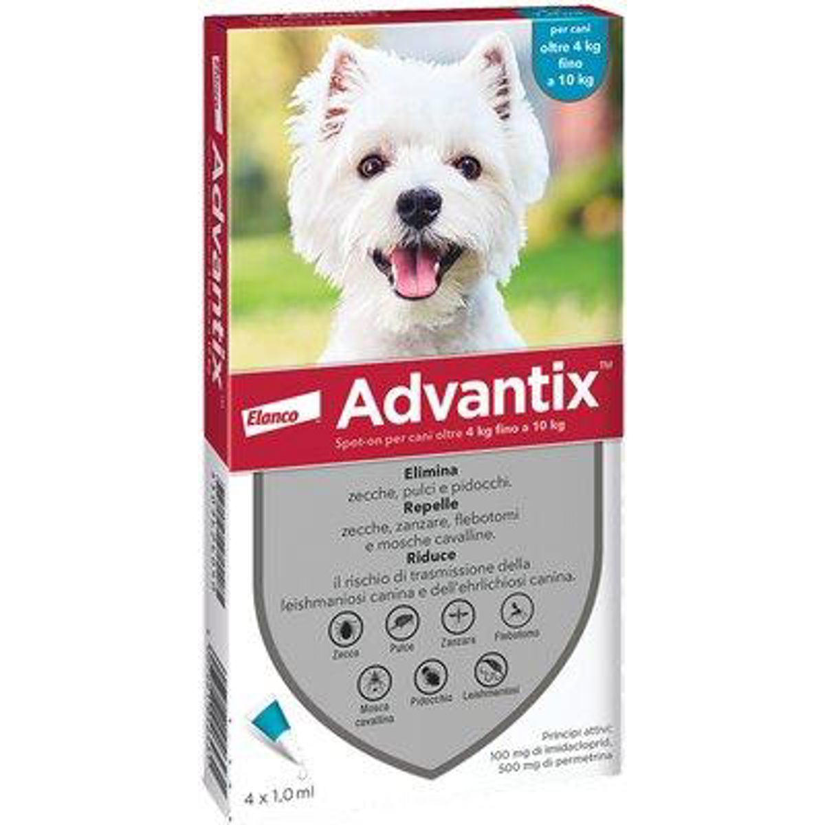 ANTIPARASSITARIO ADVANTIX CANI ELANCO KG 4/10 CF=PZ 4 - 01191233