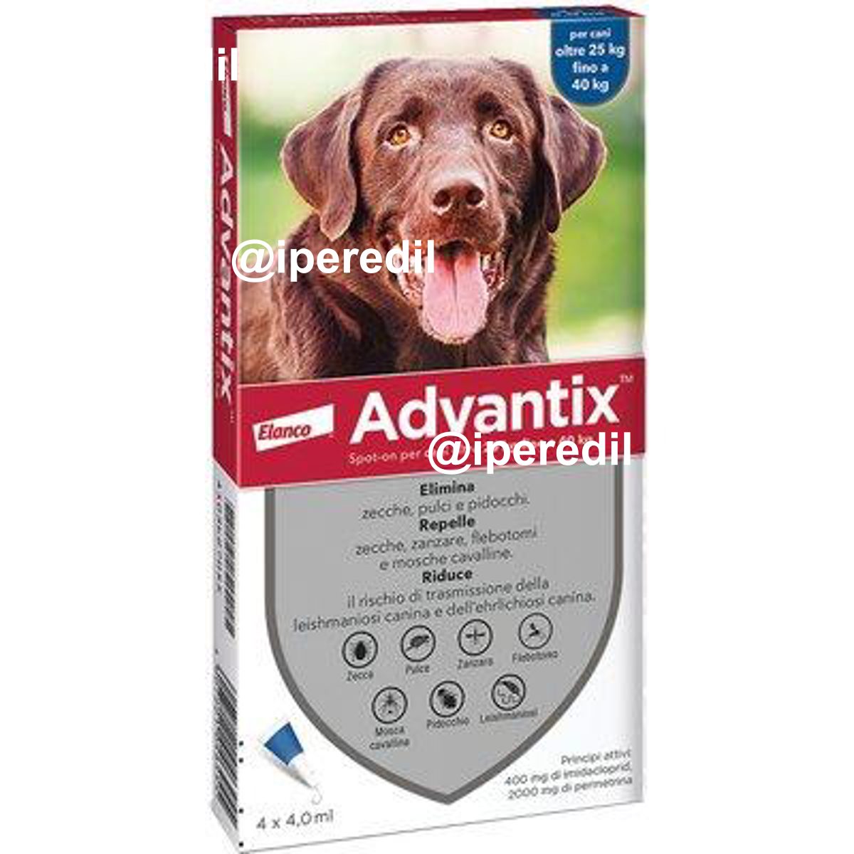 ANTIPARASSITARIO ADVANTIX CANI ELANCO KG 25/40 CF=PZ 4 - 01191235