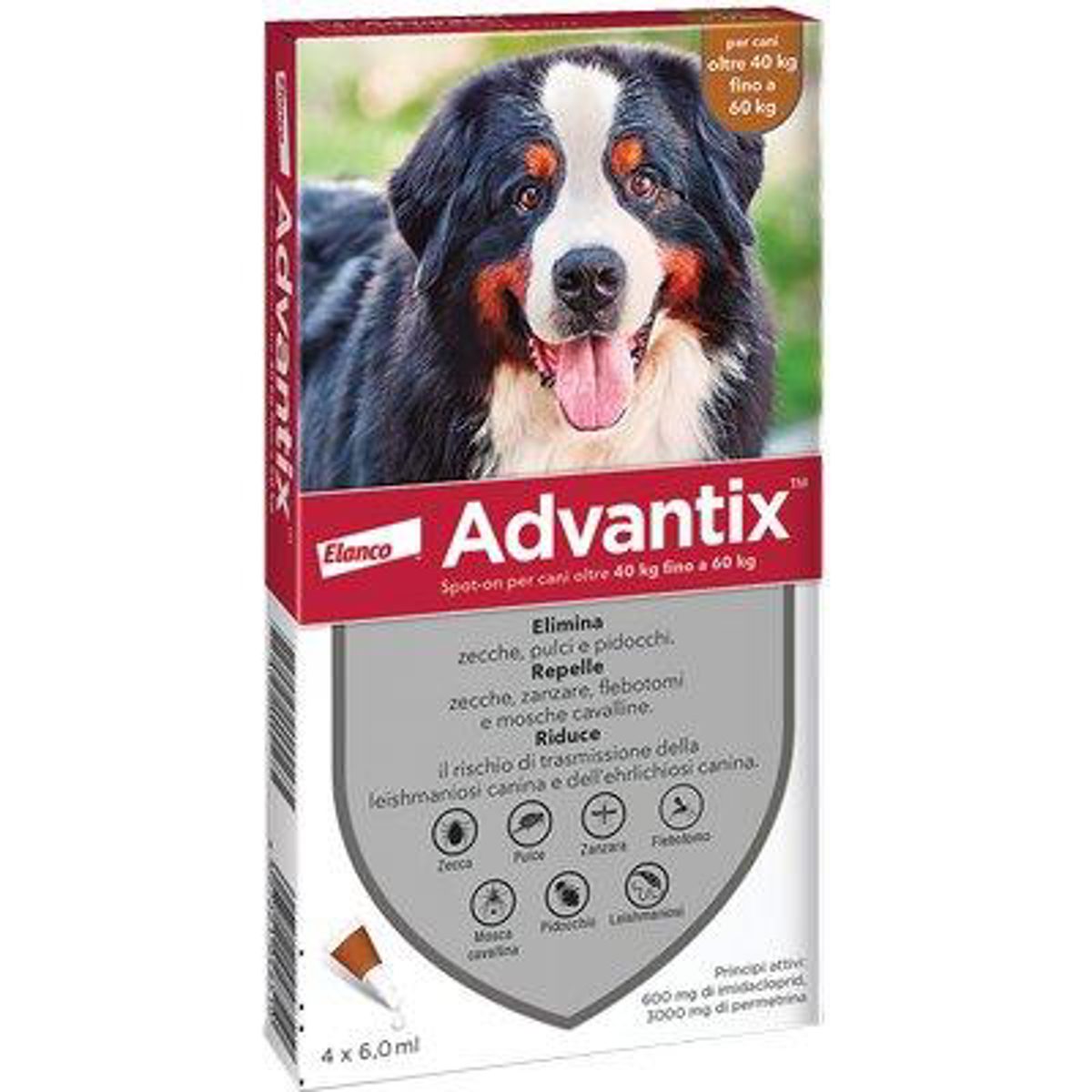 ANTIPARASSITARIO ADVANTIX CANI ELANCO KG 40+ CF=PZ 4 - 01191236