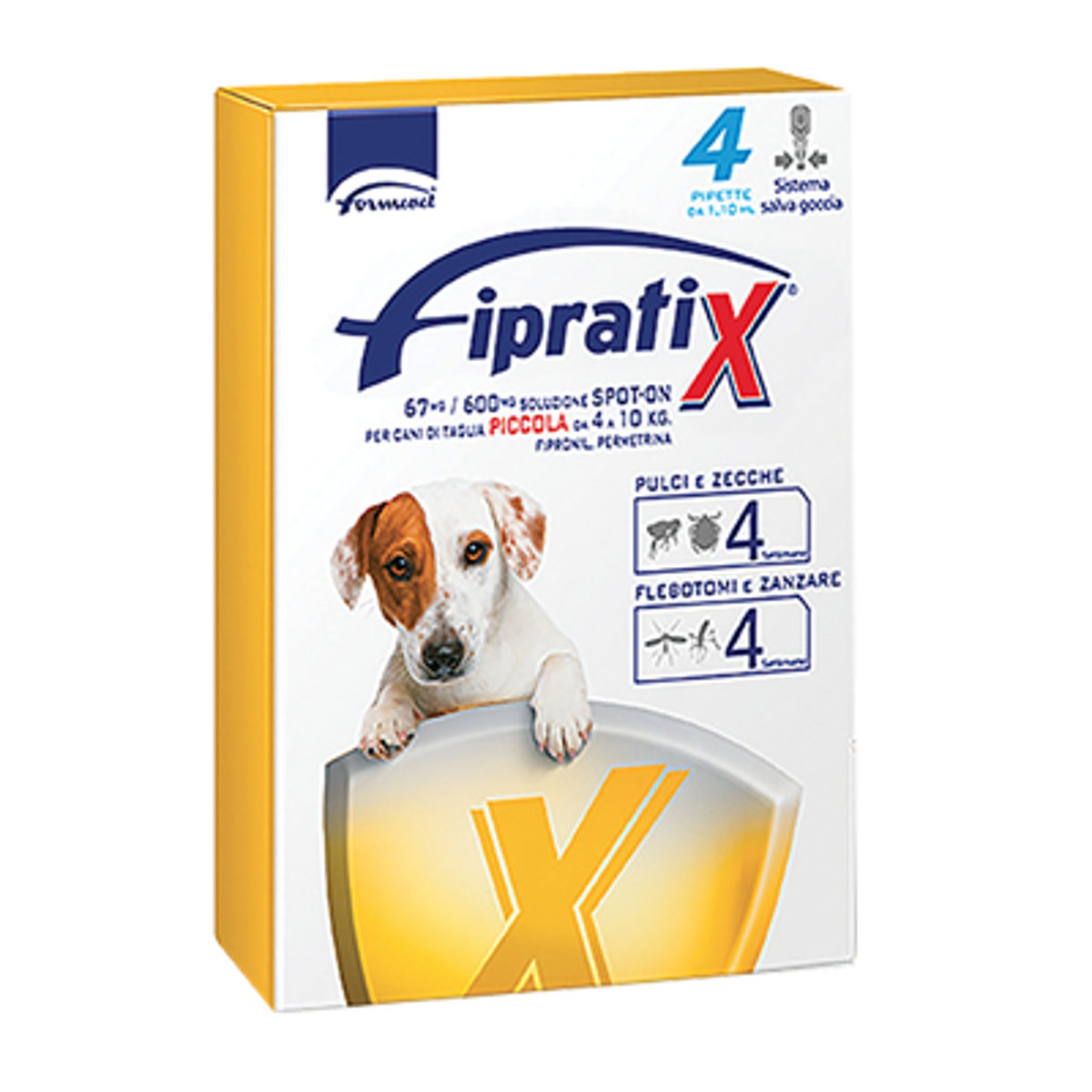 ANTIPARASSITARIO FIPRATIX CANE FORMEVET KG 4/10 CF=PIPETTE 4