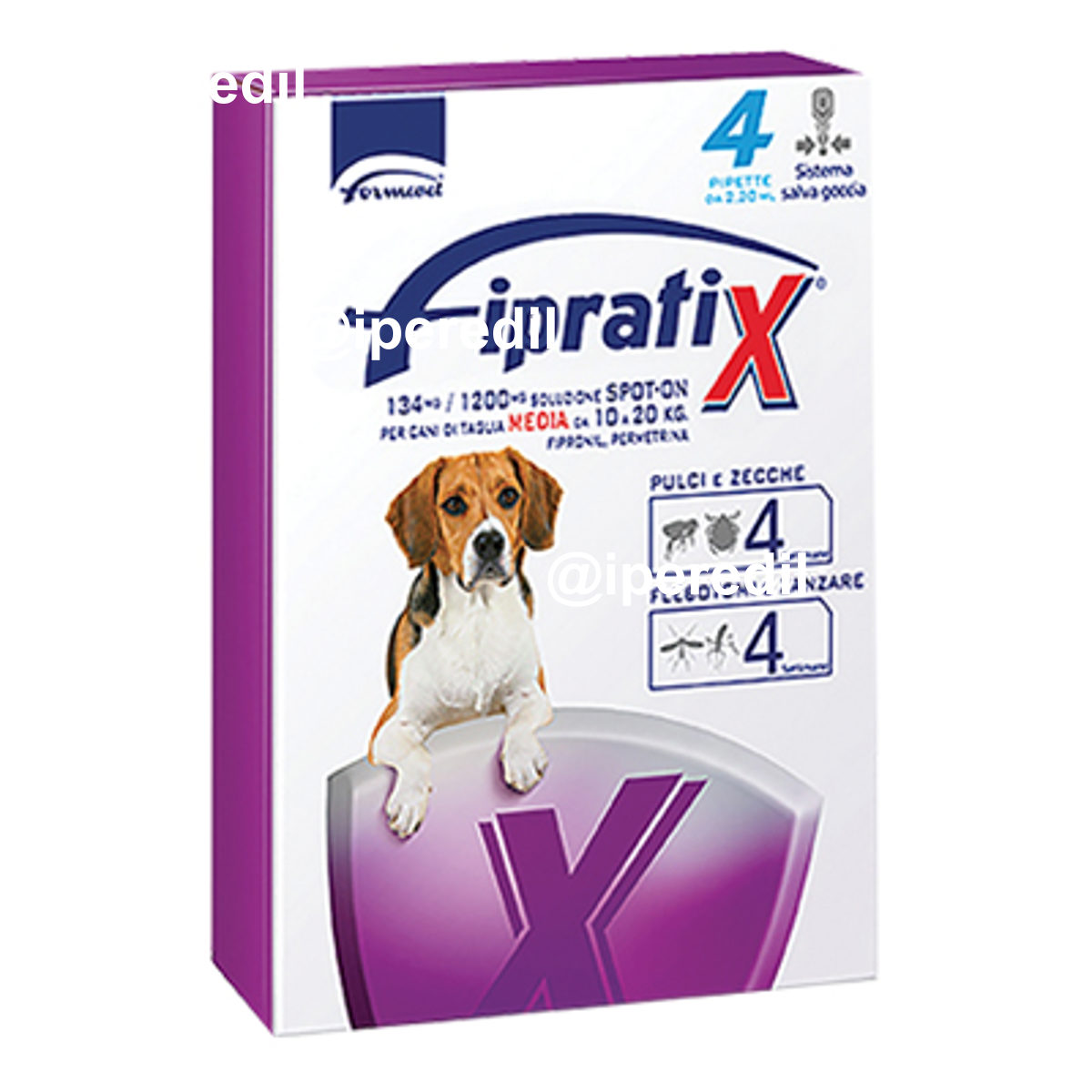 ANTIPARASSITARIO FIPRATIX CANE FORMEVET KG 10/20 CF=PIPETTE 4