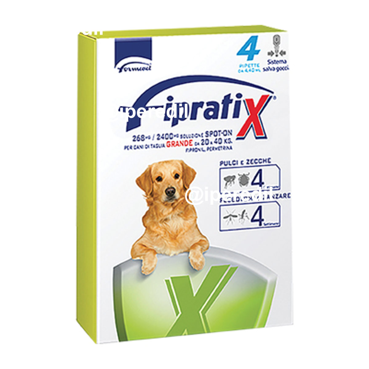 ANTIPARASSITARIO FIPRATIX CANE FORMEVET KG 20/40 CF=PIPETTE 4