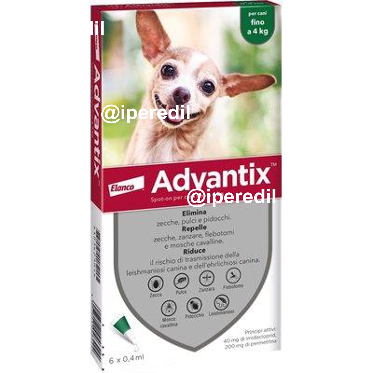 ANTIPARASSITARIO ADVANTIX CANI ELANCO KG 0/4 CF=PZ 6