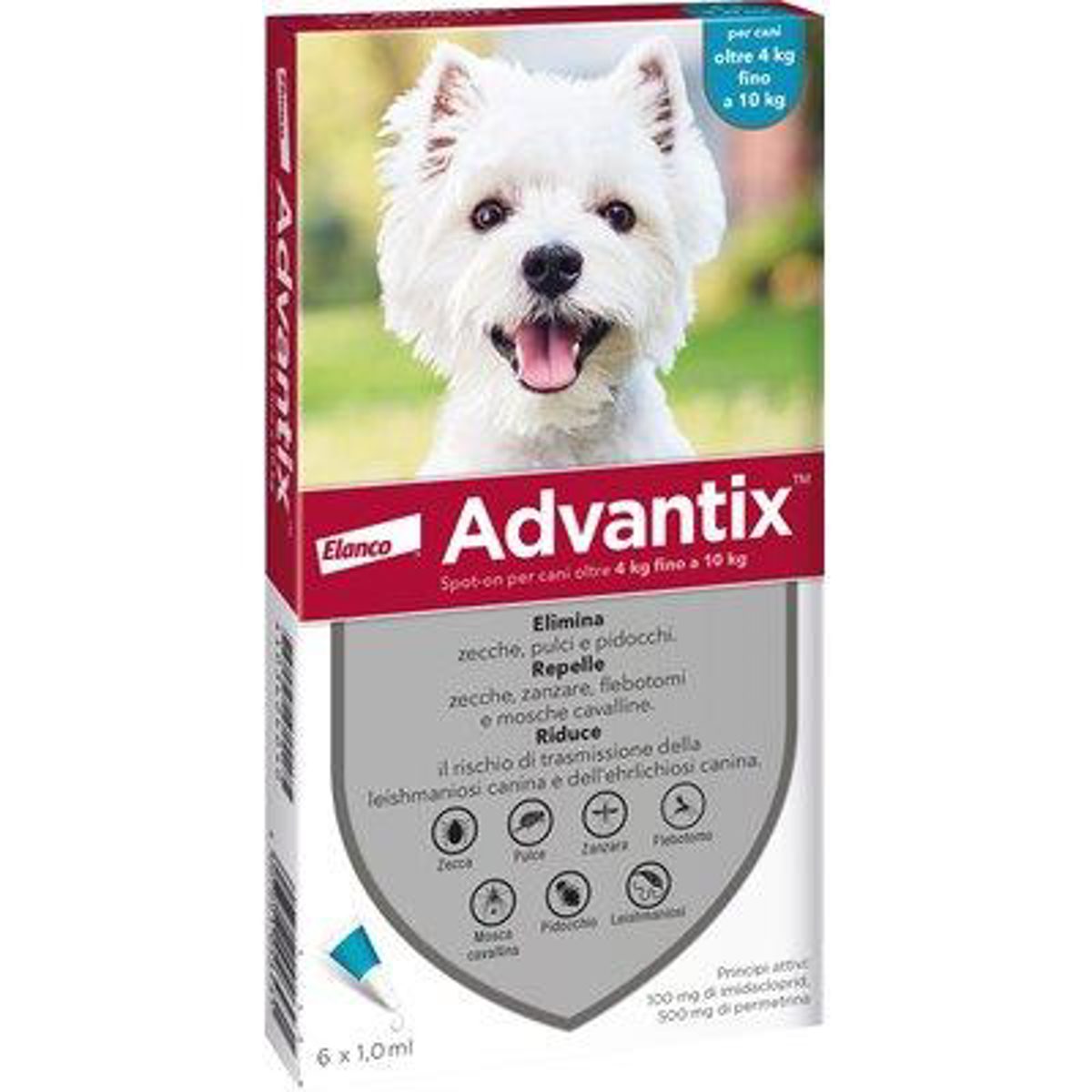 ANTIPARASSITARIO ADVANTIX CANI ELANCO KG 4/10 CF=PZ 6 - 01191321