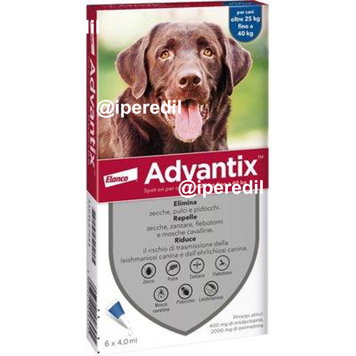ANTIPARASSITARIO ADVANTIX CANI ELANCO KG 25/40 CF=PZ 6 - 01191323