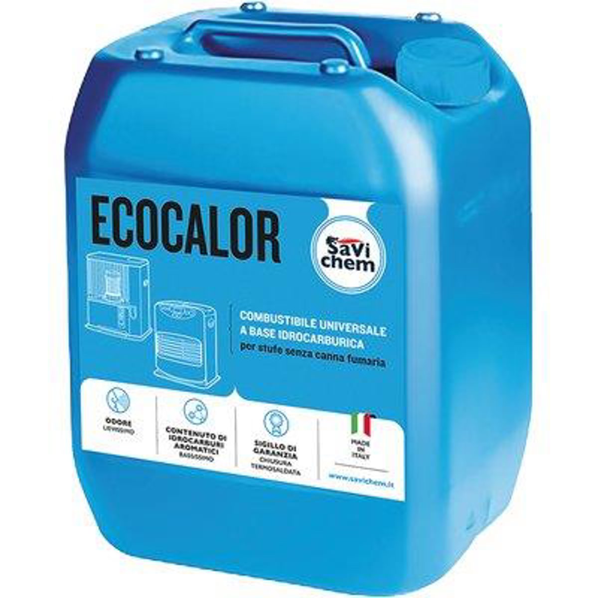 COMBUSTIBILE STUFA RADIANTE ECOCALOR PALLET TAPPO BLU LT 18 CF=PZ 32