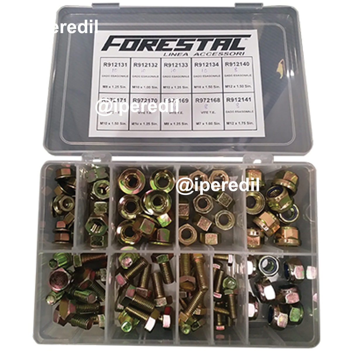 CASSETTA DADI + VITI COPPIA CONICA DECESPUGLIATORE CF=PZ 120