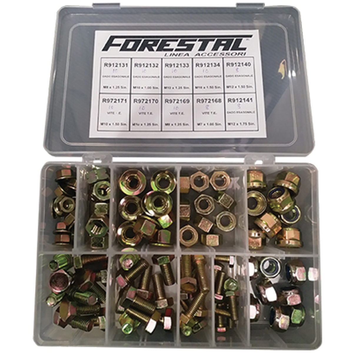 CASSETTA DADI + VITI COPPIA CONICA DECESPUGLIATORE CF=PZ 120