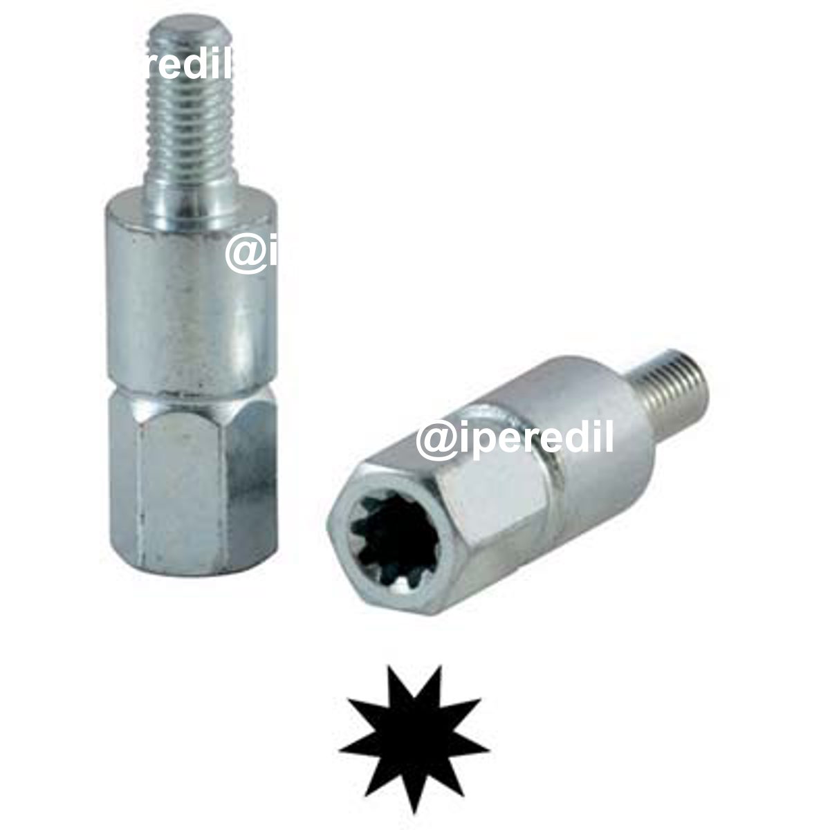 INSERTO X COPPIA CONICA DECESPUGLIATORE DENTI 9