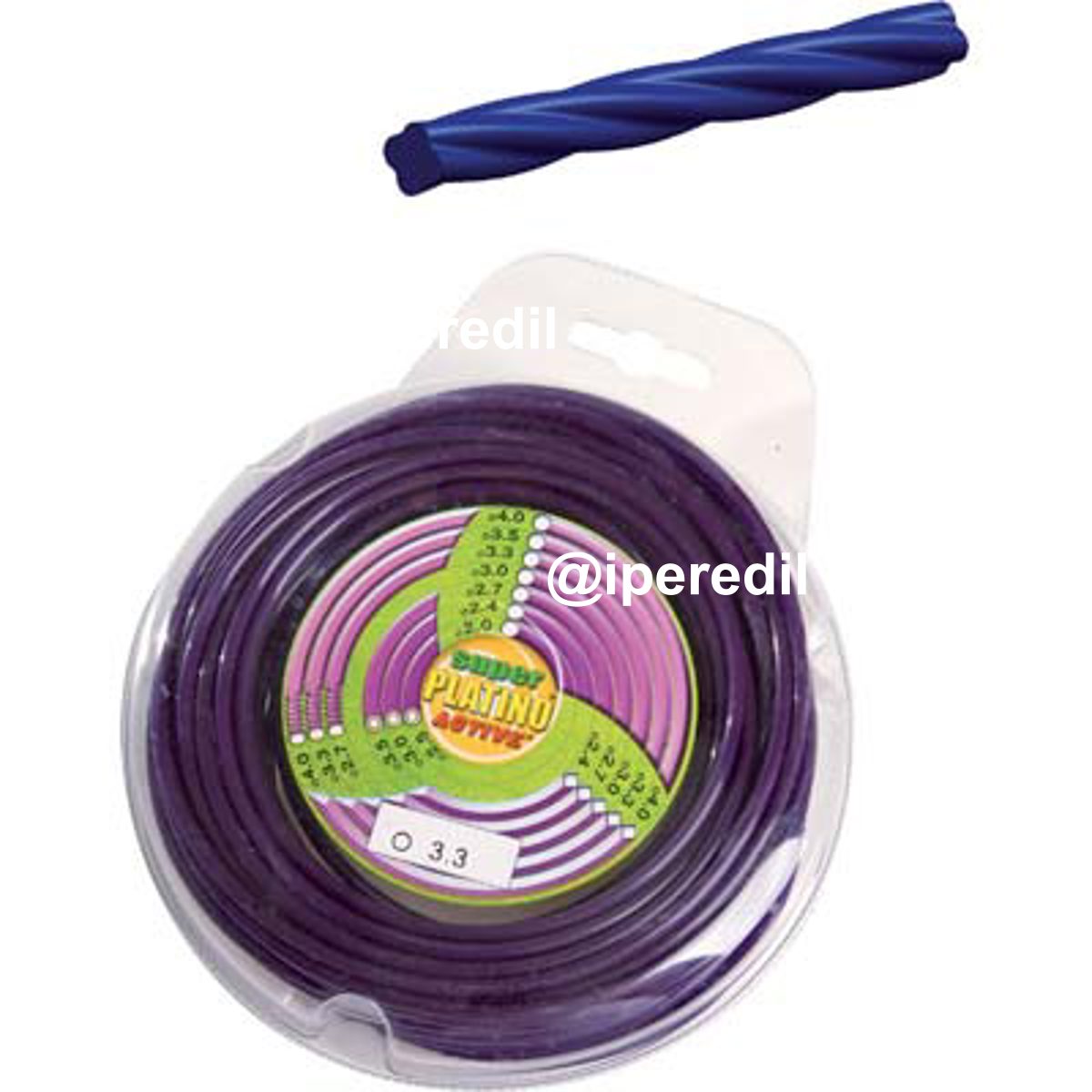 FILO X DECESPUGLIATORE PLATINO ECOSILENT ACTIVE MM 3,3 MT 15