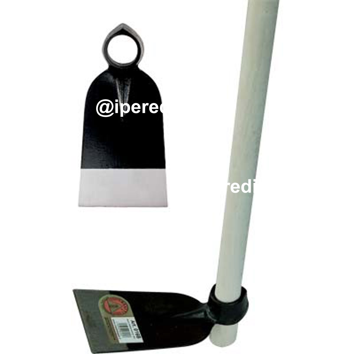 ZAPPA OCCHIO TONDO 016 + MANICO ORSATTI ACCIAIO FORGIATO/FAGGIO GR 600 MM 105X155 H.CM 130