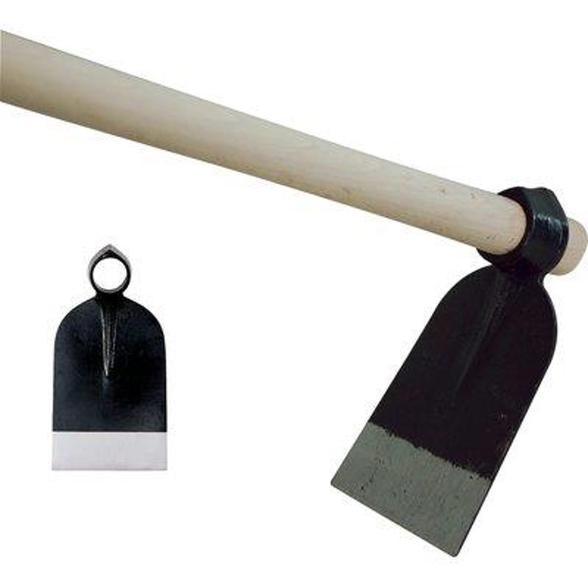 ZAPPA OCCHIO TONDO 015 + MANICO ORSATTI ACCIAIO FORGIAT/FAGGIO GR 1000 MM 140X205 H.CM 130