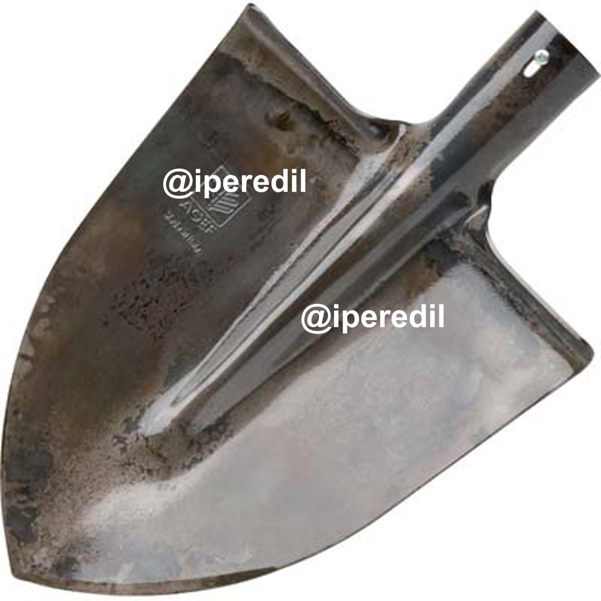 VANGHETTO A PUNTA STAMPATO AGEF ACCIAIO CM 29X25 O.MM 39