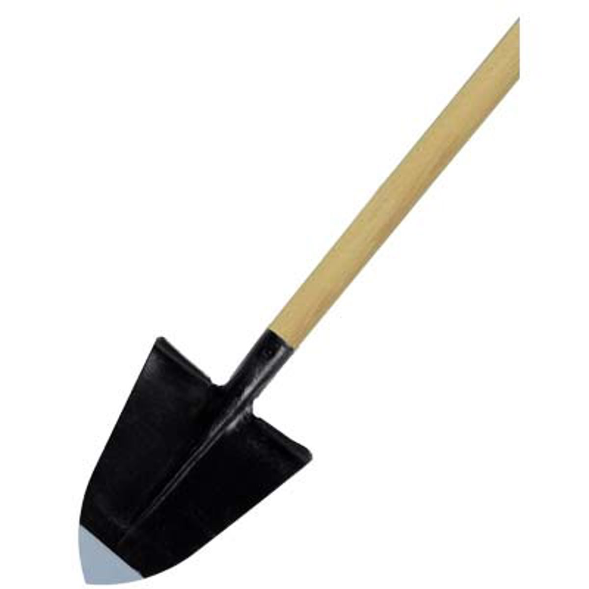 VANGHETTO A PUNTA FORGIATO + MANICO ACCIAIO/LEGNO CM 28X30 H.CM 168 - 01330906