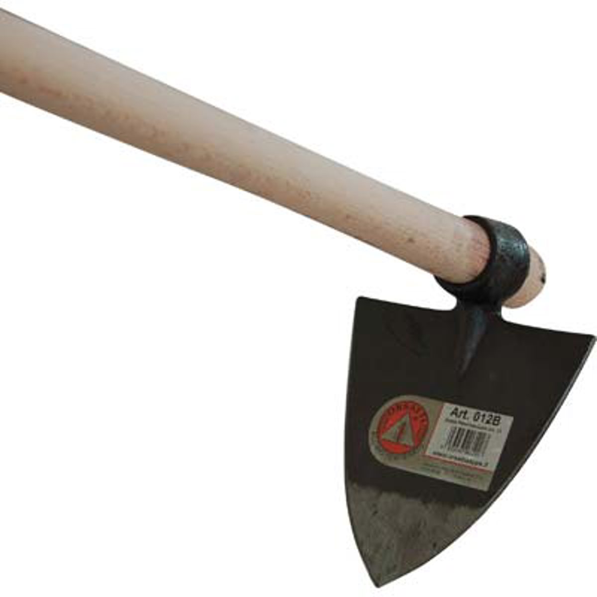 ZAPPA ROMANA OCCHIO TONDO 012 + MANICO ORSATTI ACCIAIO FORGIATO/FAGGIO GR 800 MM 220X220 H.CM 130