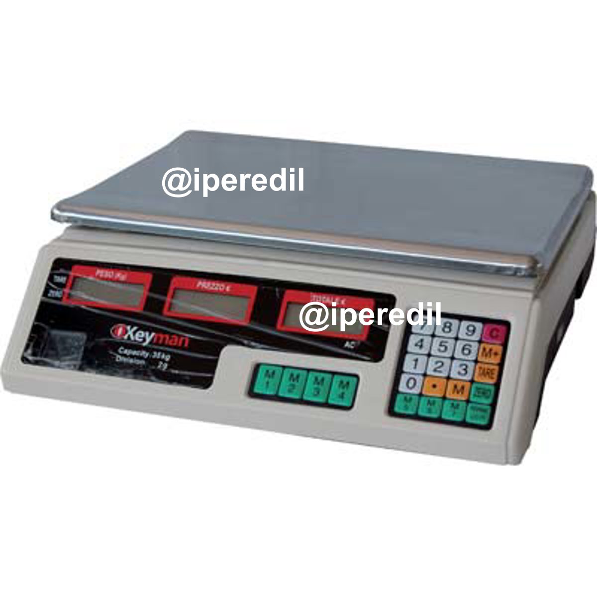 BILANCIA DIGITALE 420100 EFFE KG 35/GR 2 DISPLAY LCD PIATTO CM 34X23 - 01421902