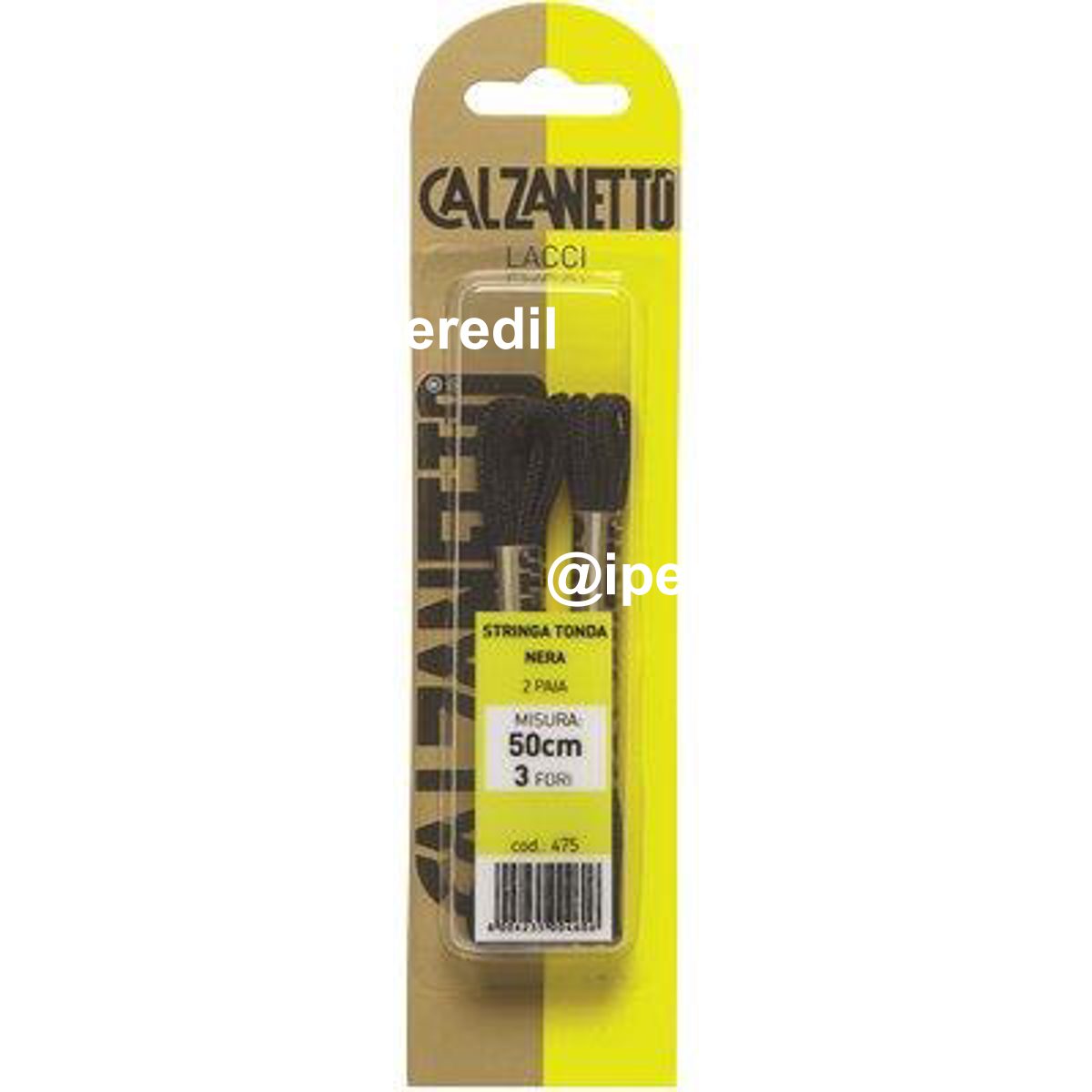 LACCIO SCARPA TONDO CALZANETTO NERO CM 50 CF=PA 2