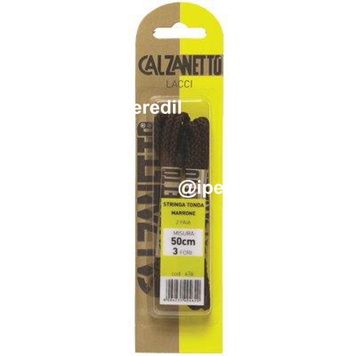 LACCIO SCARPA TONDO CALZANETTO MARRONE CM 50 CF=PA 2