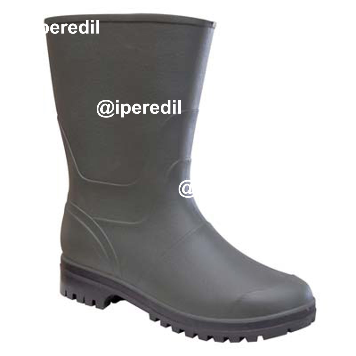 STIVALE PVC TRONCHETTO CARRARMATO MA-CRI VERDE 46