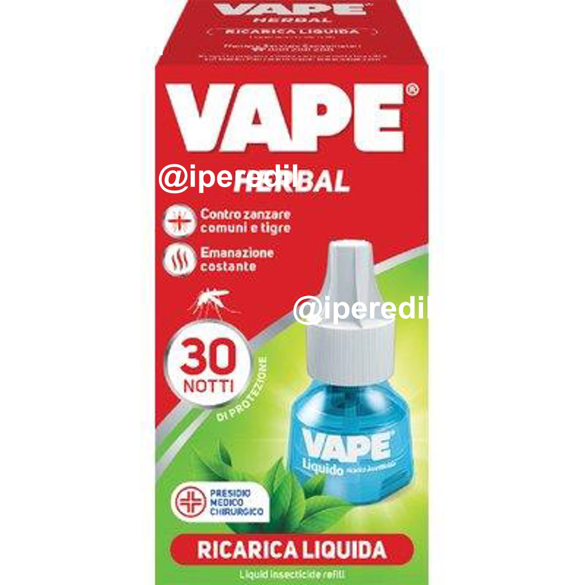 RICARICA LIQUIDA HERBAL ZANZARE VAPE MAGIC DURATA NOTTI 30 - 01790610
