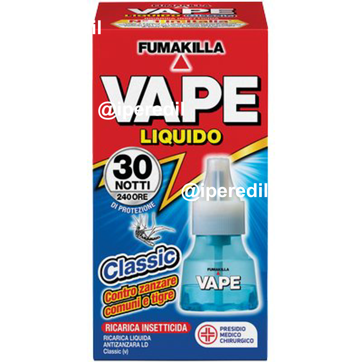 RICARICA LIQUIDA ZANZARE VAPE MAGIC CLASSIC DURATA NOTTI 30